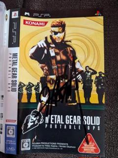 小島監督直筆サイン】METAL GEAR SOLID PORTABLE OPS