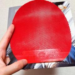 赤 卓球 ラバー 表 ソフト ラバー 心伝　799 　J1