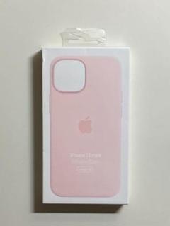 【新品】純正 iPhone 13 mini シリコンケース・チョークピンク①