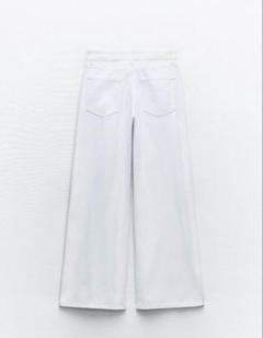 ZARA ザラ　WIDE-LEG ホワイトデニムジーンズ　32