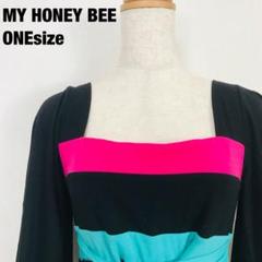 MY HONEY BEE マイハニービー　半袖　ミニワンピース　G1