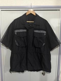 sacai 16ss クレイジーパターン半袖シャツ ポンチョVERBAL着