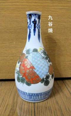 九谷焼 フラワーベース 金彩 総柄 花柄 花瓶 徳利 一輪挿し 九谷焼 一輪挿し 花瓶 色絵 徳利 陶器製 金彩 アンティーク 骨董