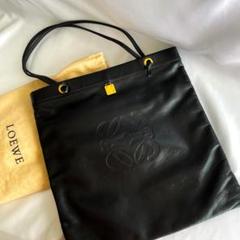 美品 LOEWE トートバッグ レザー 薄型 アナグラム ハンドバッグ ロエベ