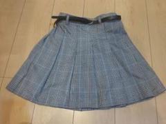 グローバルワーク スカート キュロット チェック 150 ベルト付き