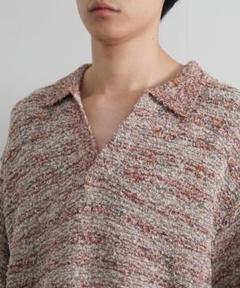 reverve 半袖スキッパーポロシャツcrepuscule クレプスキュール