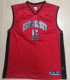 NBA ネッツ ジェイソン キッド 刺繍タンクトップ  ユニフォーム 古着 NIKE NBA New Jersey Nets No5 「Jason Kidd」 キッド