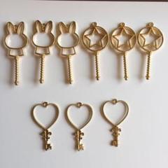 レジン枠☆ハンドメイド材料☆チャーム☆ゴールド