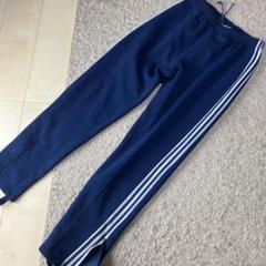 70s adidas トラックパンツ フランス製 サイドジップ付き 3本線