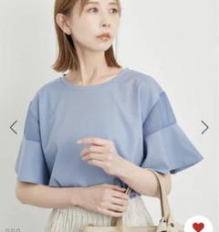 ロペピクニック　洗える・リンクコーデ/袖シアーカットトップス　サイズ38のサムネイル