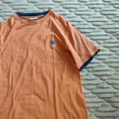 76 Lubricants　半袖Tシャツ　オレンジ　Мサイズ　古着　アメカジ