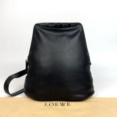 極美品●ロエベ　スリングバッグ　ワンショルダー　アナグラム　レザー　ブラック 極美品○ロエベ スリングバッグ ワンショルダー アナグラム