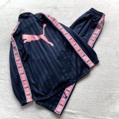 美品 PUMA プーマ ジャージセットアップ y2k ピンク ネイビー S-M