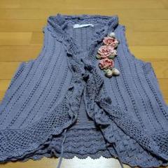 早い者勝ち/超美品】ピンクハウス薔薇モチーフ透かし編みニット