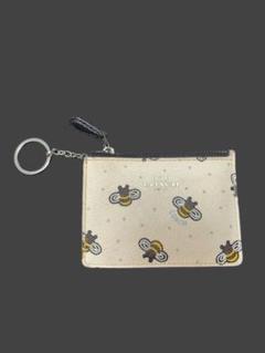 COACH コーチ ポーチ 財布 bee 蜂 ハチ ベージュ オフホワイト c8675ime7v.jpg