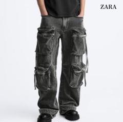 ヒョンジン着用 ZARA 完売品 ユーティリティカーゴデニムパンツ 36 ヒョンジン着用 ZARA 完売品 ユーティリティカーゴデニムパンツ 36
