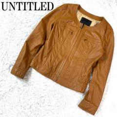 UNTITLED  ブラック羊革ジャケットＬサイズ　美品❣️ ZARA MAN ブラック ダブルライダースジャケット サイズL 羊皮