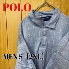 TT88【US輸入】POLO GOLF　半袖シャツ【メンズ2XL】チェック柄