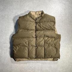 90s SCHOTT USA製 ダウンベスト 無地 ノームコア カーキ - メルカリ