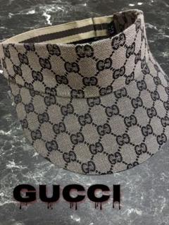 ★GUCCI　グッチ　サンバイザー　GG柄★