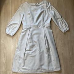 新品SOUP ワンピースクリーム色シアー Mサイズ春夏