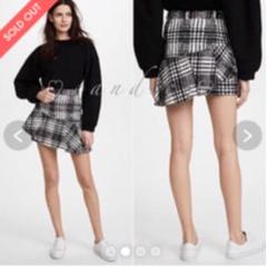 Alice ➕Olivia ]スタッズ付き本革プリーツスカート