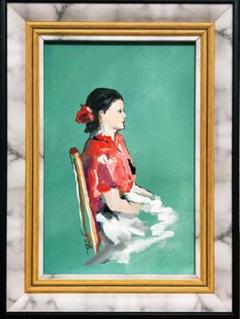 絵画　一点物　油絵　30号　micchan作 絵画一点物バイオリンmicchan作
