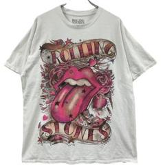 ザローリングストーンズ バンドTシャツ 1X 花 フラワー ロック【4856】