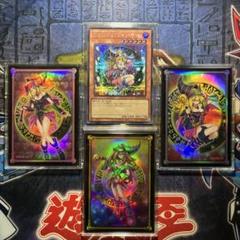 ブラックマジシャンガール　スリーブ　3点セット 遊戯王ラッシュデュエルブラックマジシャンガール スリーブ 未