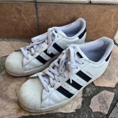 adidas Superstar ホワイト/ブラック スニーカーのサムネイル