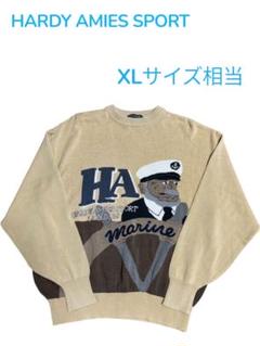 ■90s HARDY AMIES スウェット 長袖Tシャツ ロンT 刺繍ロゴ 黒 チェーンロゴ刺繍ロンT | Miiakiis Official Store