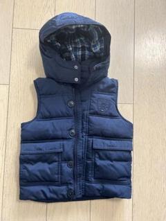トミーフィルガー　キッズダウンベスト　タグ付き　紺 TOMMY HILFIGER（トミーヒルフィガー）｜キッズのダウンベスト
