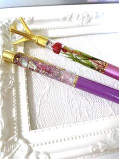 トップジュエル付きハーバリウムボールペン