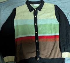 最終価格 TTT_MSW 22AW Border Knit Cardigan L TTT_MSW 22AW カーディガン