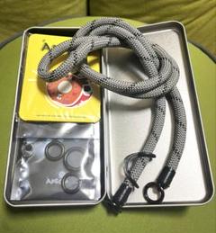 APEGG✳︎スマホショルダー120 グレー×ブラック　ストラップ　ストラップ