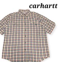 【希少】Carhartt　カーハート　マドラスチェック　ワークシャツ　L
