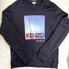 【美品】KENZO グラデーションロゴスウェット　Lサイズ