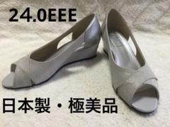 極美品✨CLUB DE SAKi パンプス シルバー コンフォート 24 3E