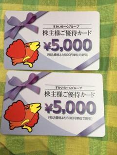 すかいらーく株主優待カード10000円分