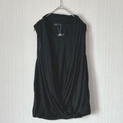 【新品】フジュール ノースリーブ カットソー 黒 M カシュクール タンク