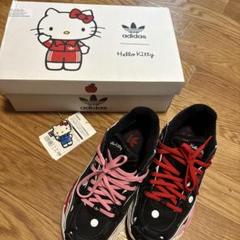 adidas/HELLOKITTYコラボミニＴ 激レア完売品　Ｌ 新品未使用品 adidas OriginalsとHELLO KITTYのコラボレーションが実現