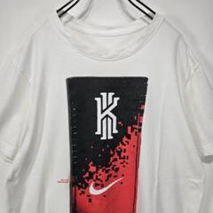 NIKE　Tシャツ　L　カイリーアービング　ビッグロゴ　ホワイト　人気　古着