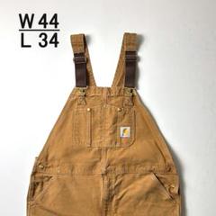 carhartt オーバーオール ダブルニー W44 L34 ブラウン usa製 carhartt オーバーオール ダブルニー W44 L34 ブラウン usa製