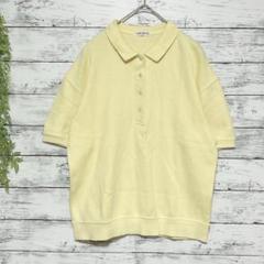 A894　YORK REINE　ポロシャツ　イエロー　半袖　M