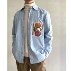 美品 CABaN コットンタイプライター パデットアートシャツブルゾン M