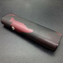 ★アイコス イルマ i ワン ケース iqos iluma one用 迷彩 赤２