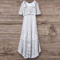 REDYAZEL ニットワンピース カーディガンセット グレー　Fサイズ
