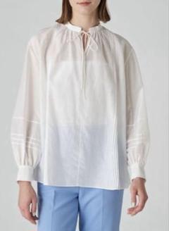【新品】Ballsey コットンシルク ピンタックブラウス　36