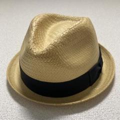 ◇ニューヨークハット ストローハット 麦わら帽子 羽 XL 2308