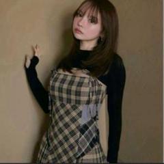 andmary Nadia check swimsuit 水着 ANDMARY】Nadia check swimsuit
